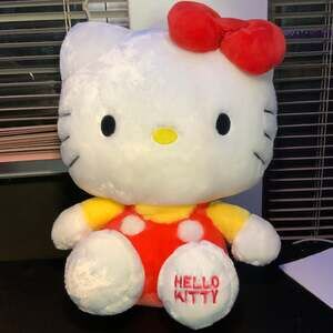 Sanrio Hello Kitty 12" Classic Plush with Red Overalls and Yellow Shirt